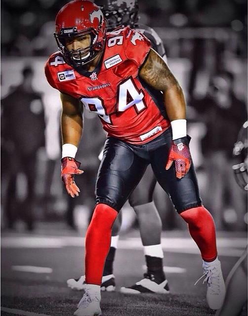 Good luck to Frank Beltre (<a href="/Beltre__/">Frank Beltre</a> ) and the Calgary Stampeders in today's #CFL West Final!
