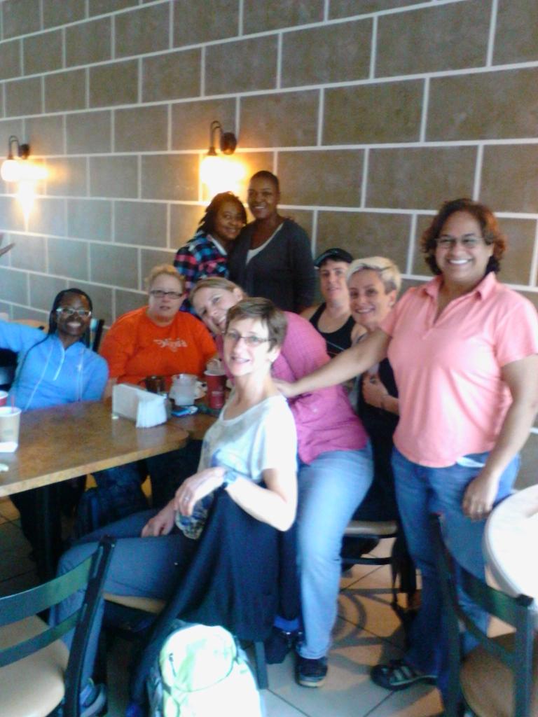 christitris's tweet photo. Pre-cruise breakfast with new friends! #oliviatravel #shewired http://t.co/CqAqXL7avB