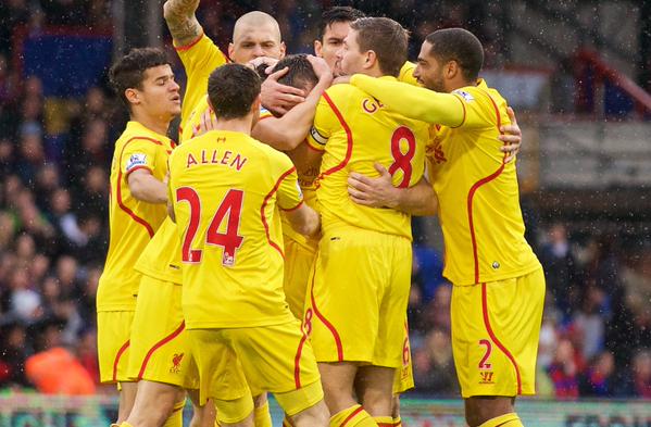 LFCIndonesia's tweet photo. FOTO #LFCIndonesia: Momen dimana Rickie Lambert cetak gol pertamanya untuk #LFC http://t.co/R9y5FRD5dE http://t.co/b7YVzpGPYu