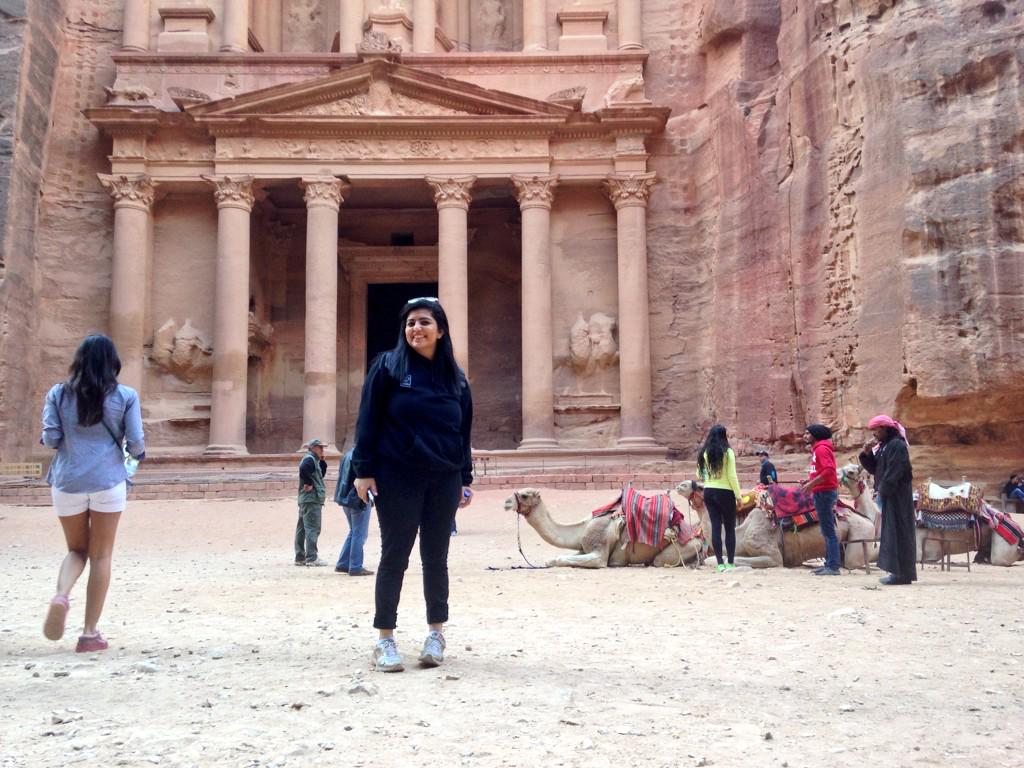 HadeelShihadeh's tweet photo. Enjoying #Petra w/ my khalele chic @RiemannDwiek w/ @KAFDJordan & @JoGS2014 #JOGS2014 #GoJordan #ShareYourJordan http://t.co/tiKh9tWc02