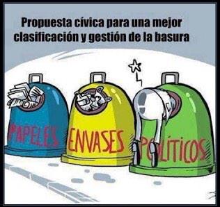 guruchuirer's tweet photo. Una buena clasificación de la basura... #YaMeCanse http://t.co/NudFtSH5ur