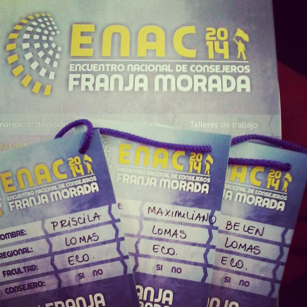 ceceunlz's tweet photo. #Enac2014 #FranjaMorada #MesaNacional http://t.co/fF6W9ubF8I