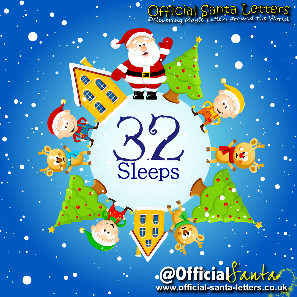 OfficialSanta's tweet photo. 🎅🎄⛄🎁🎅🎄⛄🎁🎅🎄⛄🎁
ONLY 32 SLEEPS TO CHRISTMAS 
🎅🎄⛄🎁🎅🎄⛄🎁🎅🎄⛄🎁
http://t.co/PtspToiInh http://t.co/ORl9QgzCx5