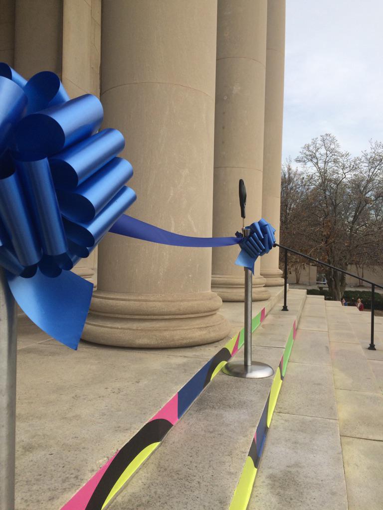artbma's tweet photo. We'll be cutting the ribbon and opening the doors at 10:55am today. Then cake from @Charm_CityCakes until 2. #bma100 http://t.co/hldh9943ZX