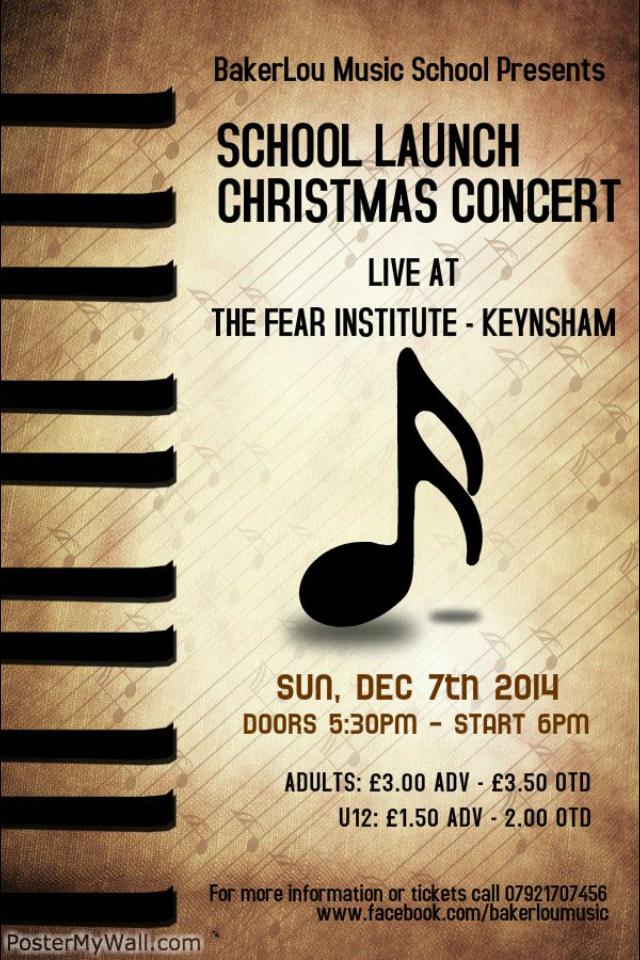 BakerLouMusic's tweet photo. Come down to BakerLou Music School's first Christmas concert and find out all about our world. Great deals and offers http://t.co/GskeKg3sd3