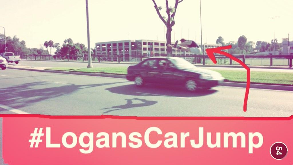 ZaraS97's tweet photo. thought about #LogansCarJump - crazy, but Amazing! You totally nailed it!! ✌️✌️ http://t.co/T4etFp1K2j