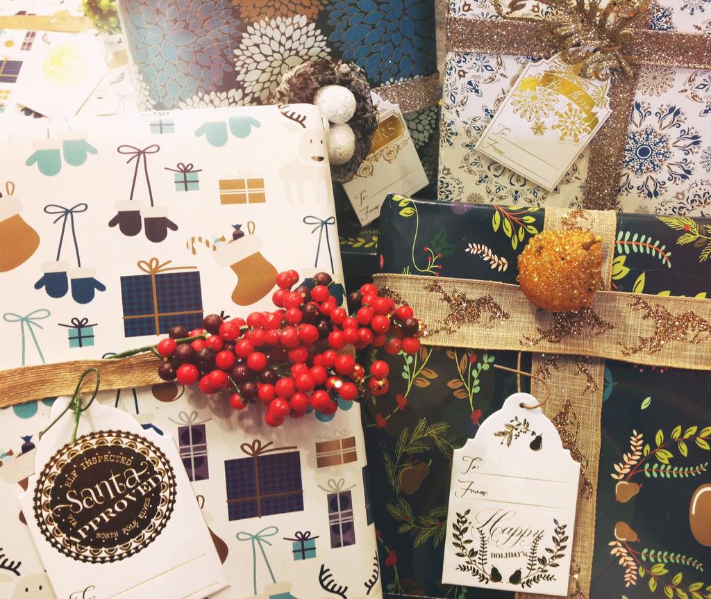 Gift wrap and foil gift tags are in! #lovelivelyholidays