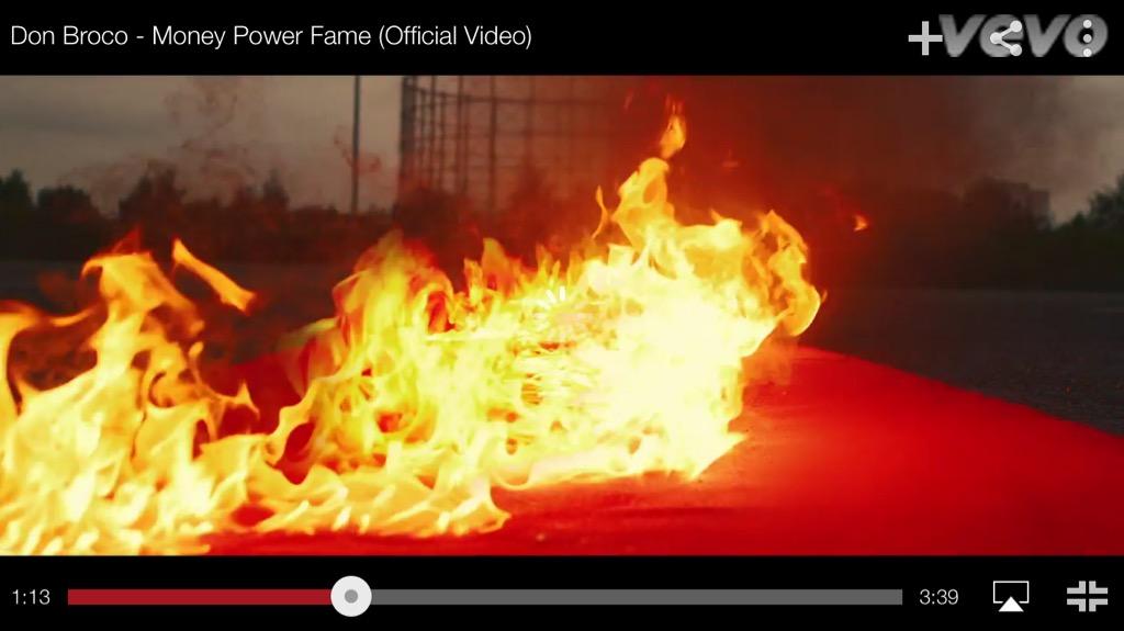 joshidivide's tweet photo. Whoop! Loving the new @DONBROCO video for #MoneyPowerFame #CarExplosions
WATCH HERE: http://t.co/j7xxZltRiE http://t.co/MtXHjJOIos