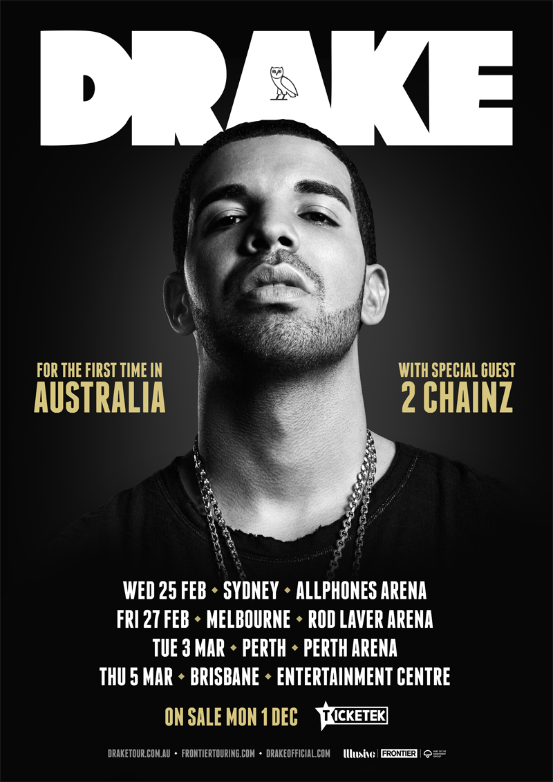 illusivepres's tweet photo. Announcing @Drake's first ever Australian headline tour: http://t.co/1DEWF4DNzP http://t.co/uXiEjRNl5o