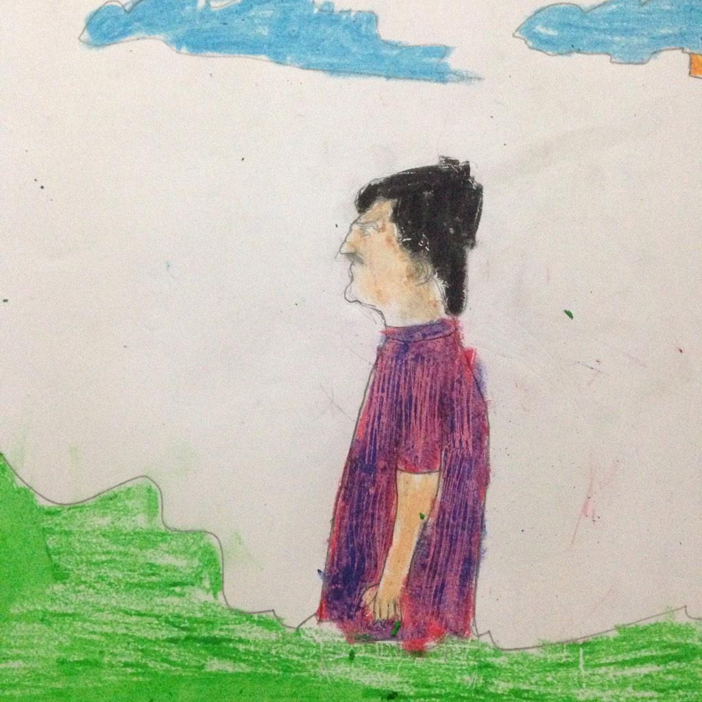 rajakumaari's tweet photo. Kutty version of @superstarrajini :)) #crayonwork http://t.co/aZRXwVIrrj