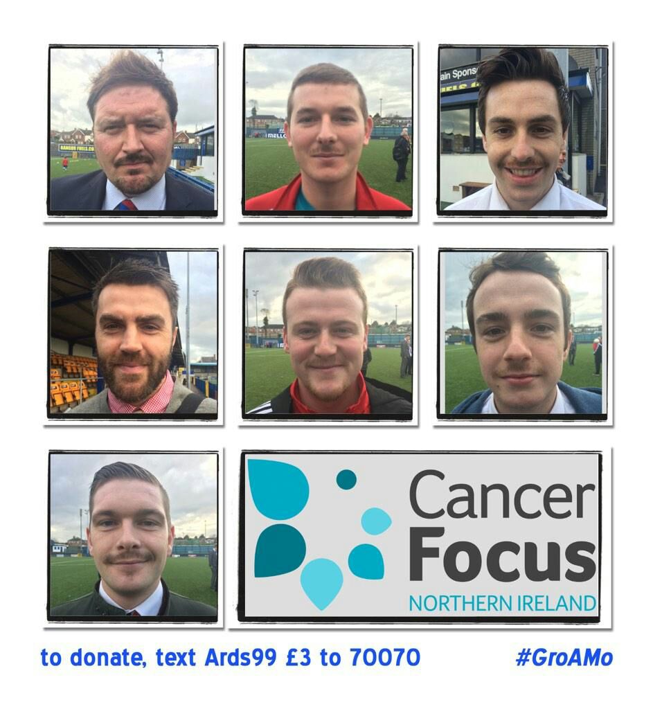 ArdsFC1900's tweet photo. Our players and staff are supporting #GroAMo for @CancerFocusNI this month. Here's a look at their progress. http://t.co/2dKdvqwAJE