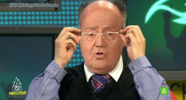 elchiringuitotv's tweet photo. El Rey D. Juan Carlos 'HACE UN FRANÇOIS GALLARDO'. "Alonso irá a McLaren y si no, DESMIÉNTEMELO" #ElChiringuitoDeNeox http://t.co/QD7g5UuwFY