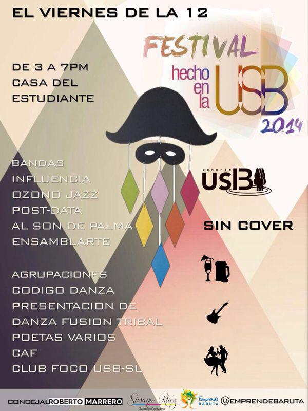 Cohorte2013USB's tweet photo. Este viernes de la 12 no te puedes perder "Hecho en la USB" ¡termina el trimestre con unas birras y tus panas! http://t.co/89H6A2U6fG