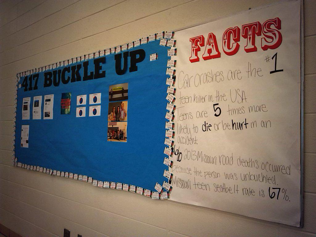 417BuckleUp's tweet photo. Our bulletin board, don't forget to check it out daily in the cafeteria! http://t.co/F9bjAiIZEY