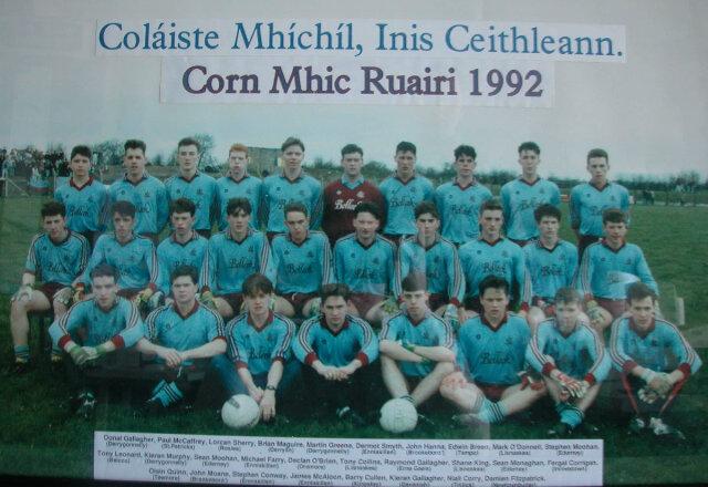 Macrorycup's tweet photo. St Michaels 2nd #macrory cup winners came along in 1992.some good one's in that panel #legends http://t.co/bUpzPd1gnj