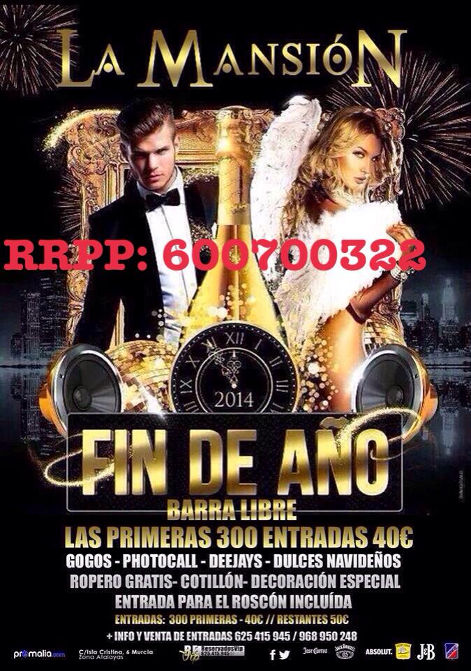 DiscotecasMur's tweet photo. YA DISPONIBLES LAS ENTRADAS DE NOCHEVIEJA. http://t.co/xI9QGR7vVi