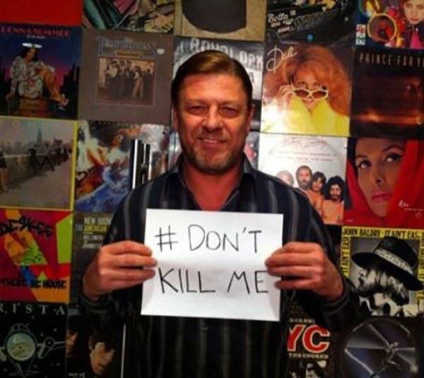 SuperStashStore's tweet photo. Sean Bean: The most killed man in movies. #FreeSeanBean http://t.co/99JC0ioPhv