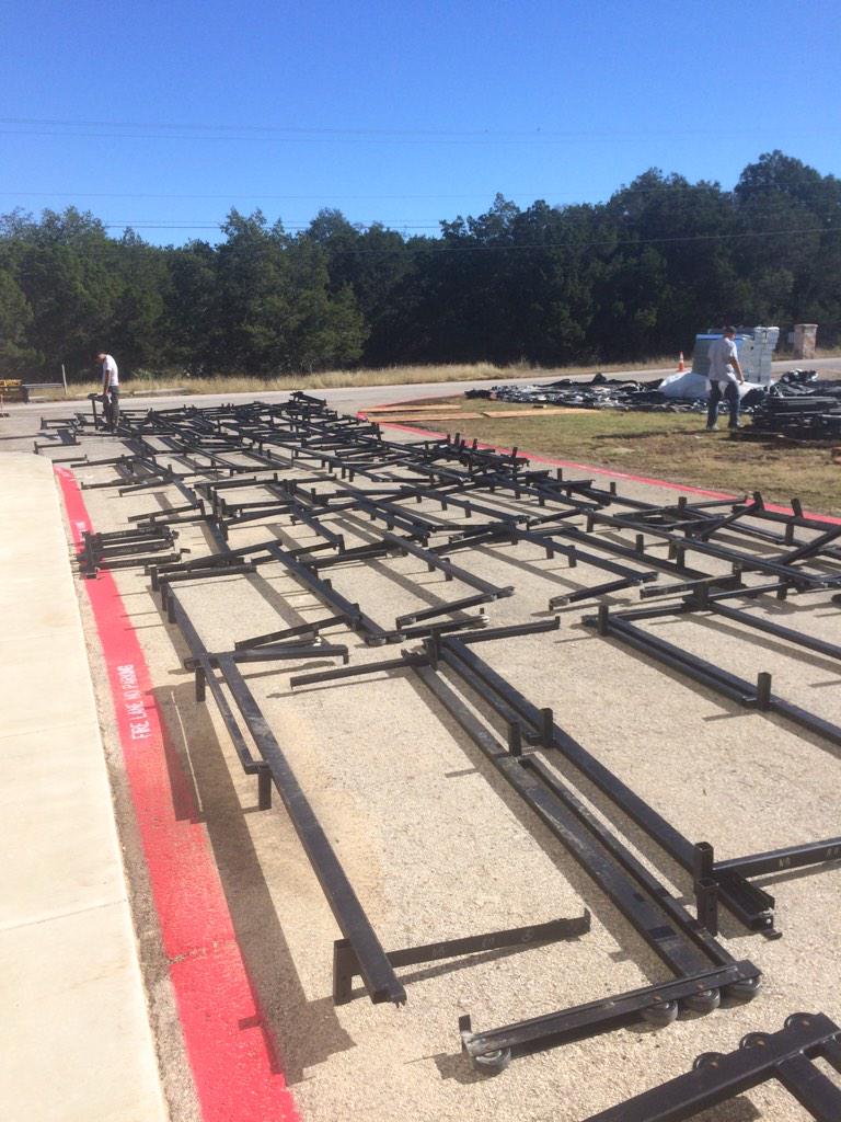 Getting ready to install bleachers. #wildcatwin