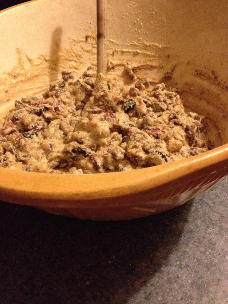 Keynko's tweet photo. @whitworths @Morrisons secret family recipe done! Kitchen smells amazing #stirupsunday #christmacake http://t.co/GgXVxbMxG7