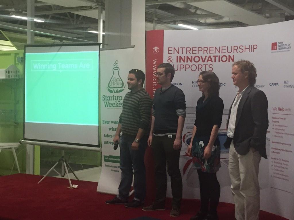 johnpeavoy's tweet image. Huge congrats to Itamae - winners of #SWCork 2014!!! And to #Botbee &amp;amp; Groupngo for #2 &amp;amp; best pitch!