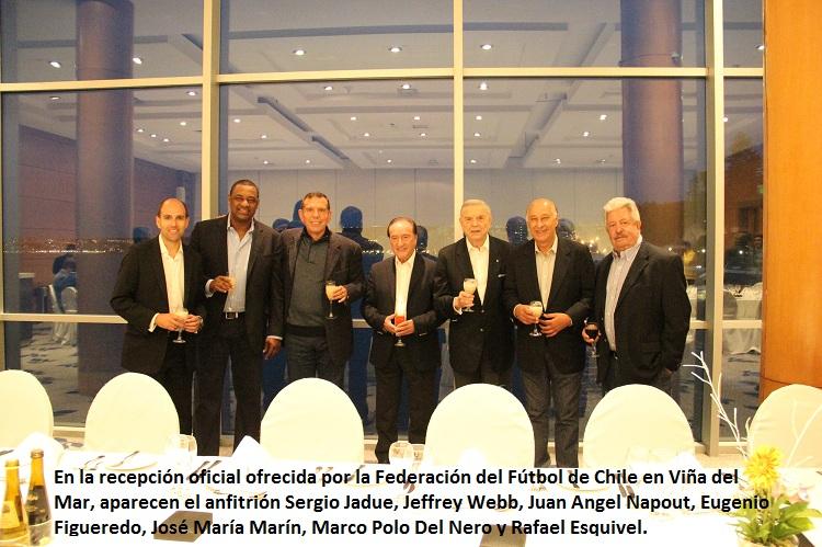CONMEBOL's tweet photo. Brindaron por una gran Copa y por el fortalecimiento de las relaciones #CONMEBOL / #CONCACAF | http://t.co/tsCi2hCQ9D http://t.co/n72P8tm452