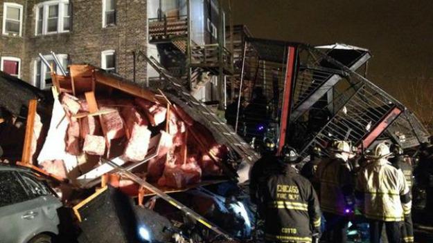 Washington Park apartment collapse after explosion in Chicago