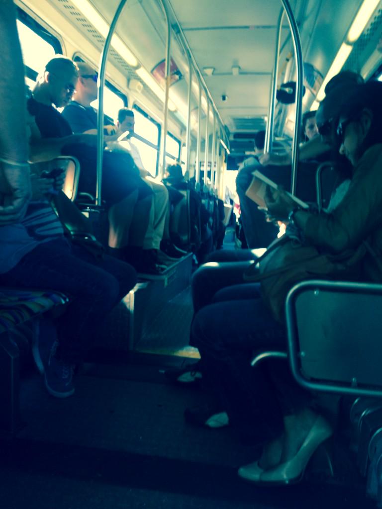 ALTravelProject's tweet photo. Who says everyone drives in LA? @metrolosangeles #OrangeLine #ATPLA http://t.co/5glJHBnb3E