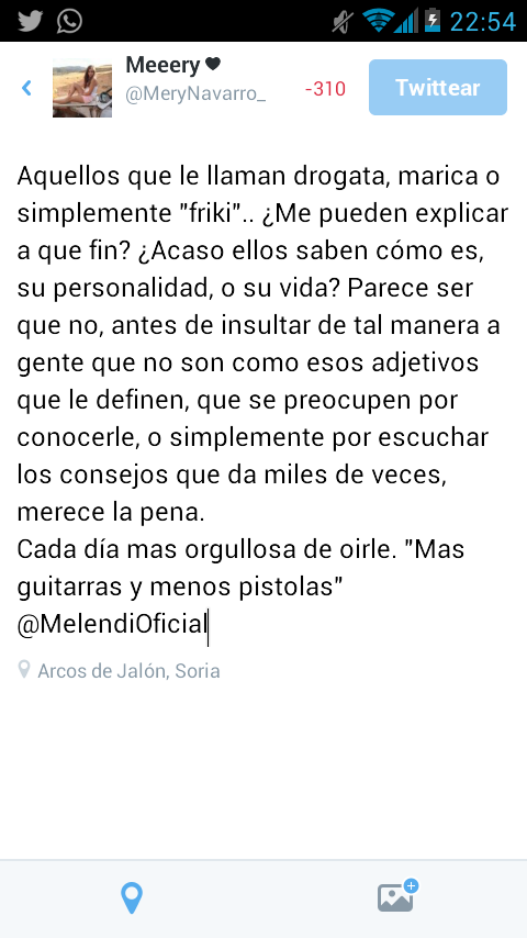 MeryNavarro_'s tweet photo. Simplemente, sinceridad. @MelendiOficial @MelendiOficial http://t.co/YhWkWR83Ib