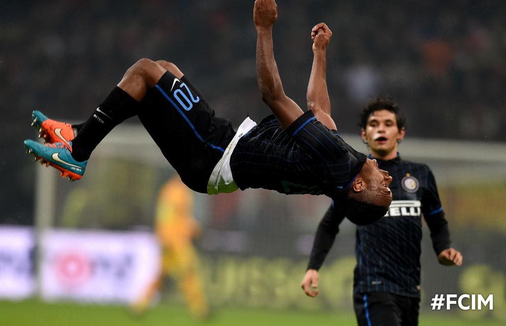 Inter_en's tweet photo. .@joelobi20: "Glad to score. We were all up for it tonight" http://t.co/DUPL2CjeL7 #MilanInter #FCIM http://t.co/XsXBvXly8D
