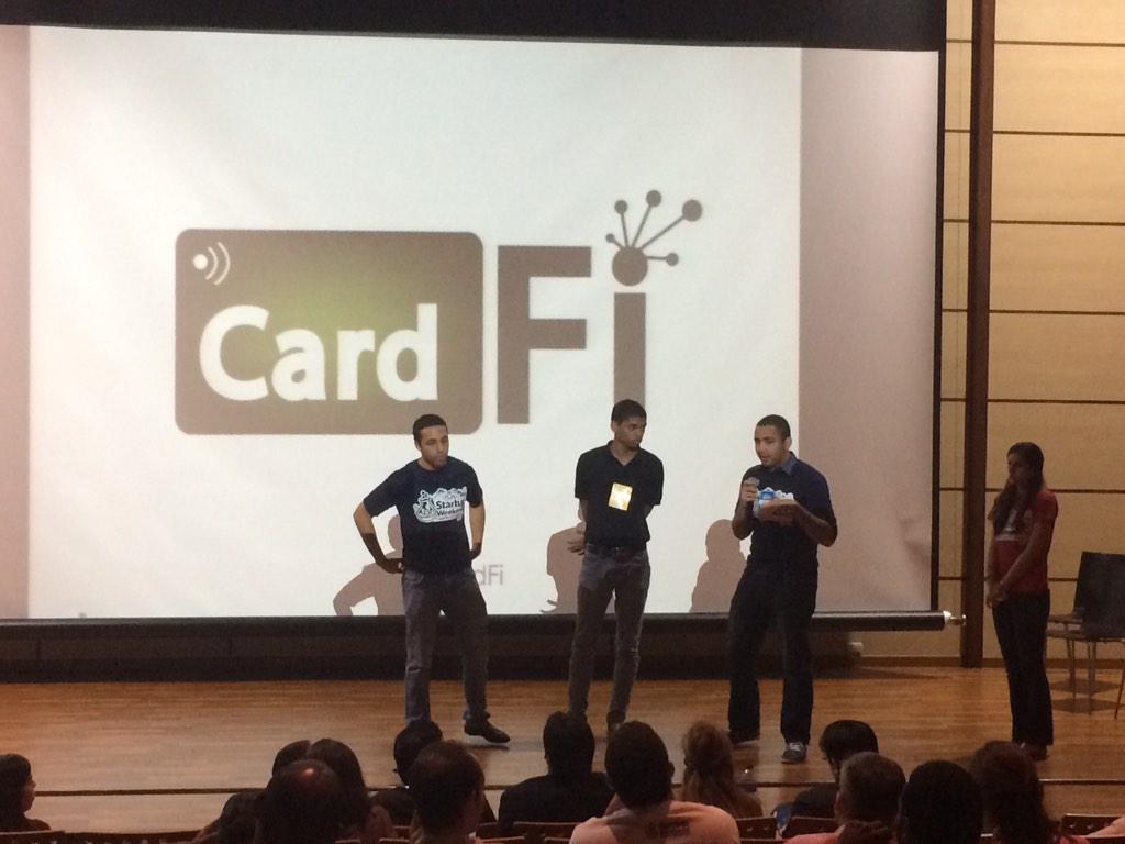 SWSantoDomingo's tweet photo. . @TaxiTappRD y @iCardFi finalizando sus presentaciones. ¡Ya casi llegamos al final! #SWSantoDomingo #GSB2014 http://t.co/jUB0c27yOa