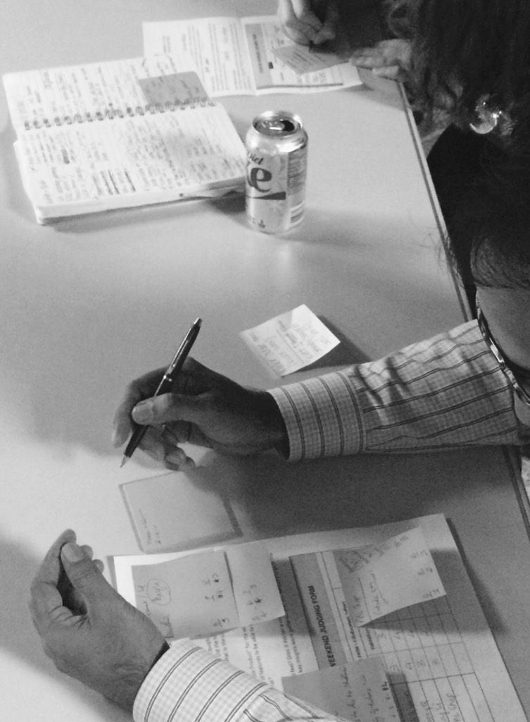 SWDallasEDU's tweet photo. Serious judges deliberation going on for #SWDallasEdu @theDECtx @CocaColaCo http://t.co/664rCXo0sz