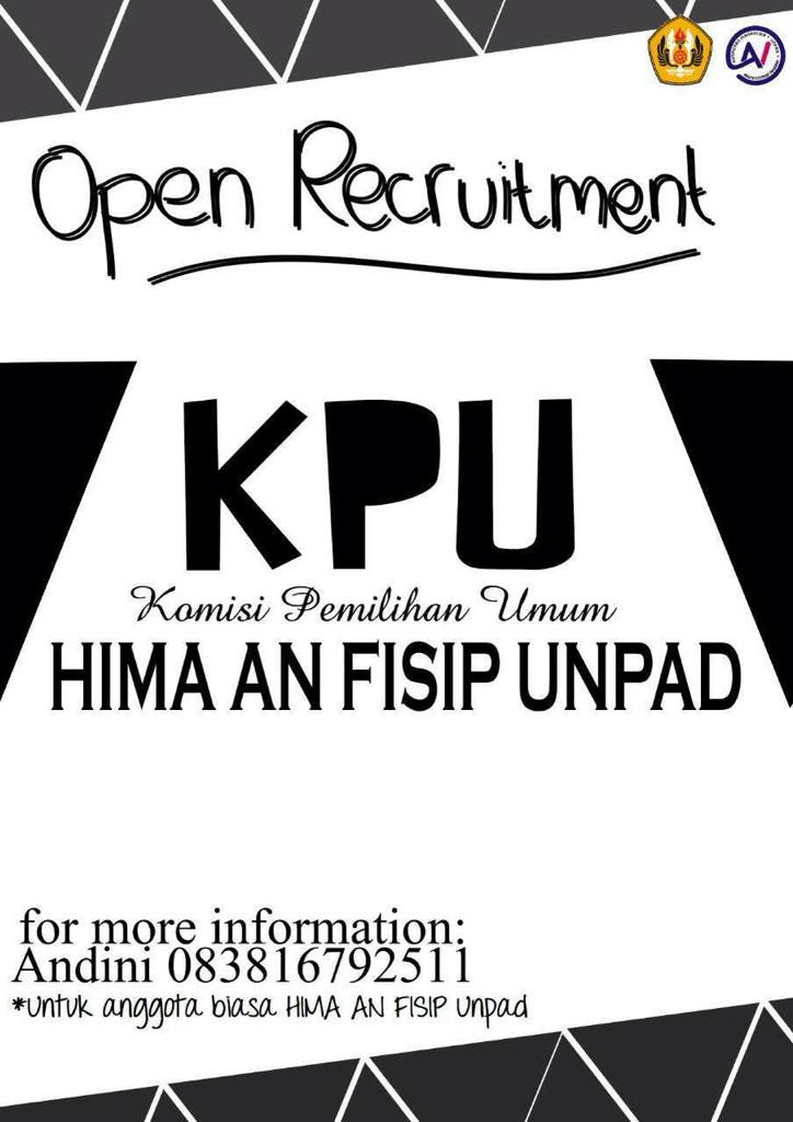 Open recruitment KPU (Komisi Pemilihan Umum) Hima AN FISIP Unpad <a href="/ANunpad13/">Adm. Publik Unpad'13</a>