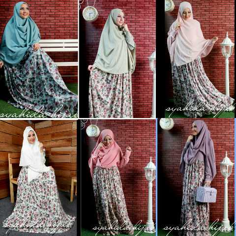SyahidaHijab's tweet photo. Gamis set armyda http://t.co/Q3ndOZGtK1