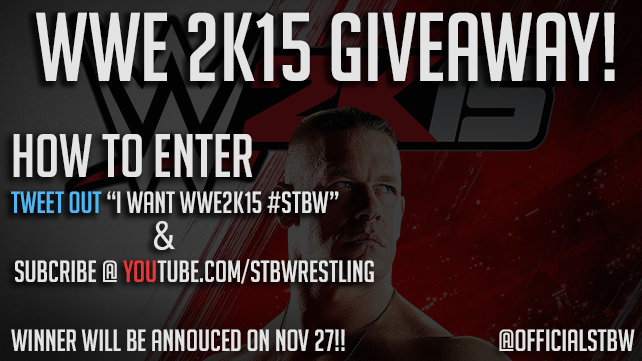 OfficialSTBW's tweet photo. RT WWE 2K15 Giveaway!

http://t.co/6wIQV5WYPJ 

#SurviorSeries #WWE2K15 #WWE http://t.co/RmSVCiPRqM