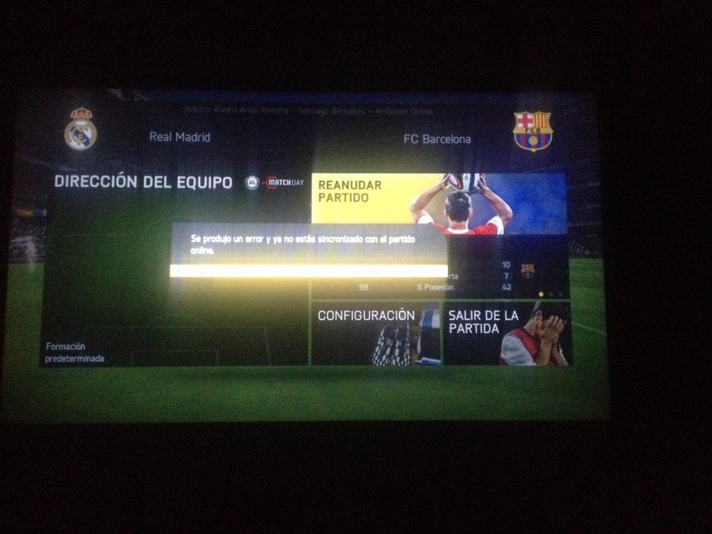 roy_mos's tweet photo. @FIFA15_es dos veces nos ah aparecido lo mismo con mi rival y las dos le eh ido ganando 1 5-2 y el otro 4-1 http://t.co/PgxXzW7nHj