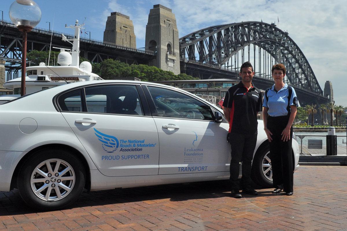 LeukaemiaAus's tweet photo. RT @v8supercars: Thanks @michaelcarus0 for helping us announce Leukaemia Foundation as official charity for #SYD500 http://t.co/1aJoPML4Vg