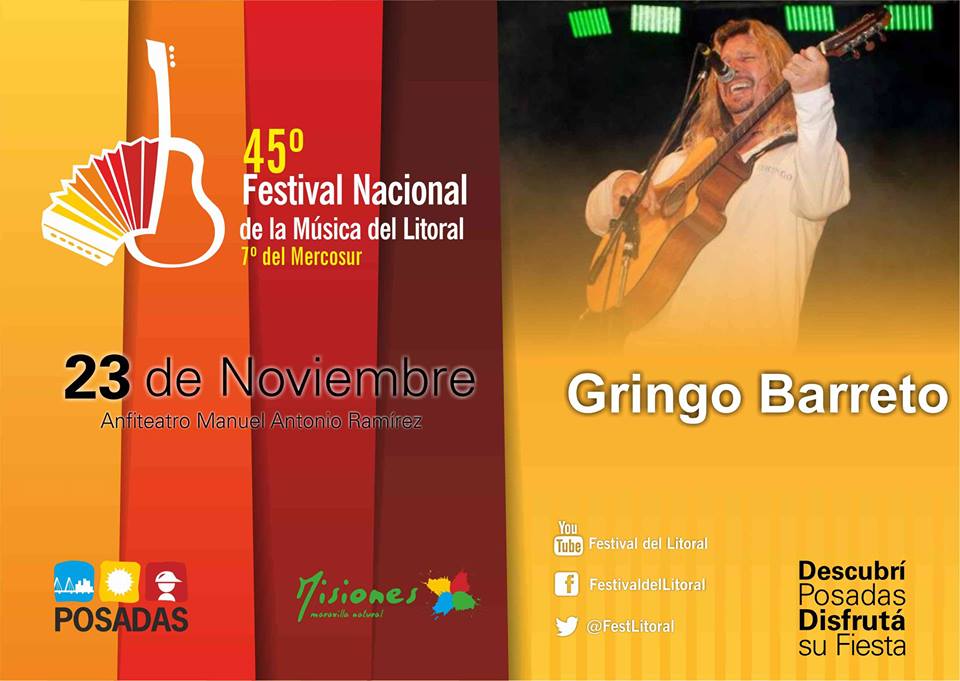 festlitoral's tweet photo. Suena el Gringo Barreto en el #FestivaldelLitoral!!! http://t.co/0ibeftd4pf