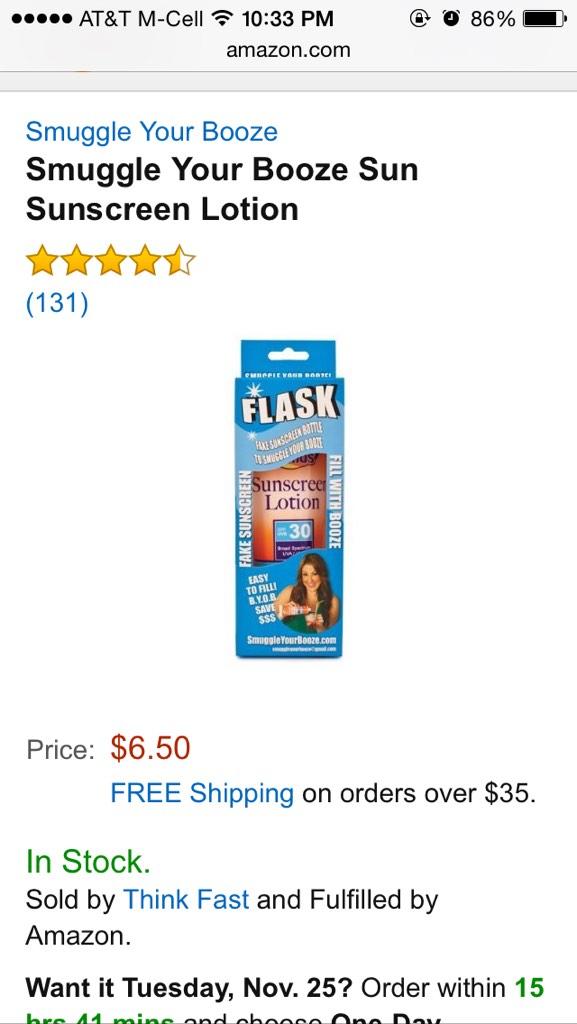 geldog25's tweet photo. GUYS EVERYONE NEEDS TO CALM DOWN!1!! I HAVE A SOLUTION, THEY NEVER SAID WE CANT TAKE SUN SCREEN!!1!1! #SUNSCREENFLASK http://t.co/raPA79eJBn