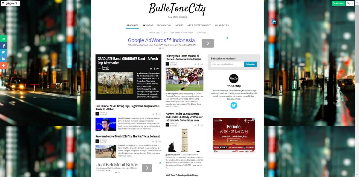 ToneCity_ID's tweet photo. GRADUATE Band as our headlines on BulleToneCity! @graduateband http://t.co/Iqofgel7KW