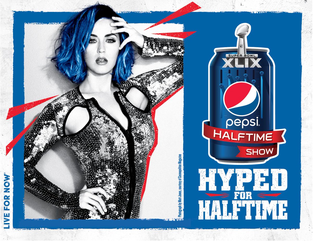 It's official! @KatyPerry will perform at the Pepsi Super Bowl XLIX #Halftime Show: pep.si/1C3ioNX