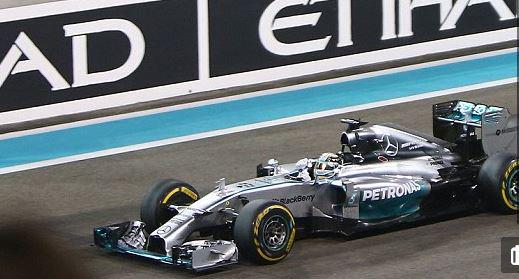 JacaNewswatch's tweet photo. The moment #LewisHamilton clinched his 2nd  #GrandPrix2014 title in #AbuDhabiGP  (Gettyimages) http://t.co/T6KjPXUCoM