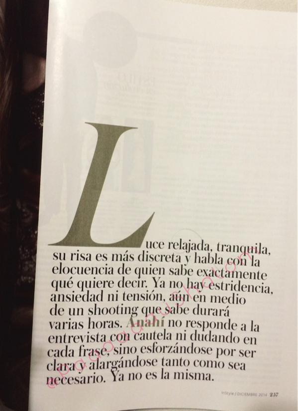AnahiBarboros's tweet photo. Fotos de @Anahi na Revista @InStyleMexico #3 http://t.co/n1PE7S2mEg