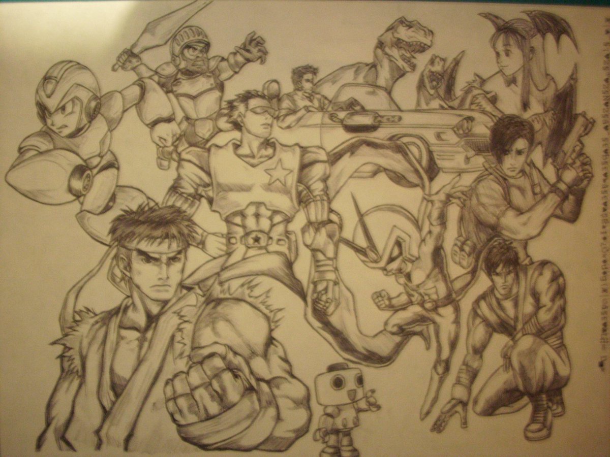 TxzNavarro's tweet photo. Lapíz BIC mode on... (pobre calidad de imagen) #Draws @CapcomFighters @Capcom_Unity @themmnetwork @ChileGamers http://t.co/Lv6dzZ9fRT