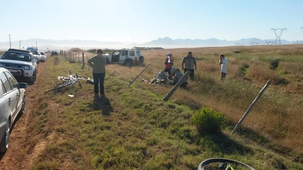 Cyclist seriously injured after being dragged across farm fence bit.ly/1uRqpRo by <a href="/erasmusesme/">Esme Erasmus</a> #roadsafety