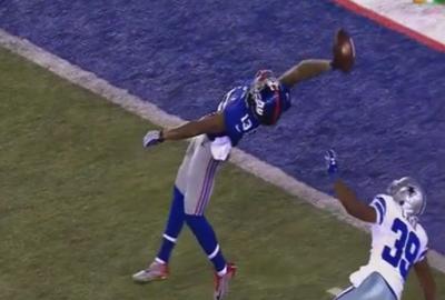 34Barney's tweet photo. @OBJ_3 best catch ever you are the best wr hands down got my vote rookie of the year http://t.co/h4CYmDswNF
