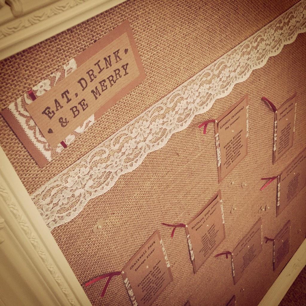 TheAliceGarden's tweet photo. Table plan now complete for my friends #wedding next weekend! Cannot wait to see the full effect on the day!! http://t.co/tG5NipXauN