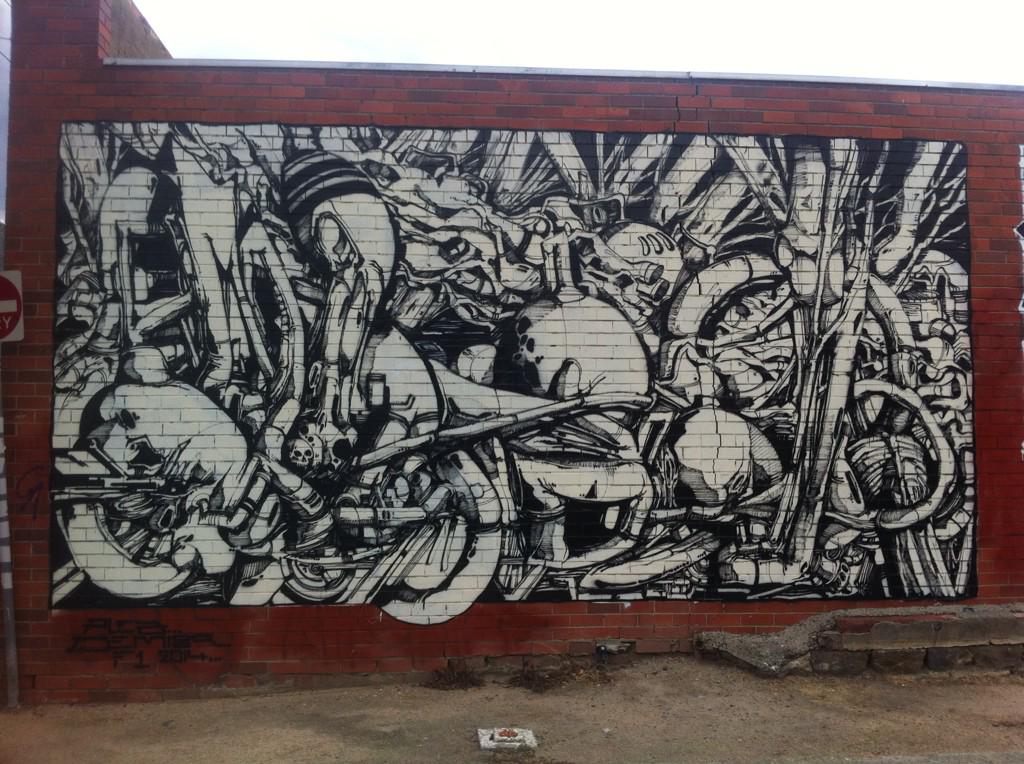 urbancult's tweet photo. #blackandwhite  #streetart #melbourne http://t.co/N5bJL9rsY3