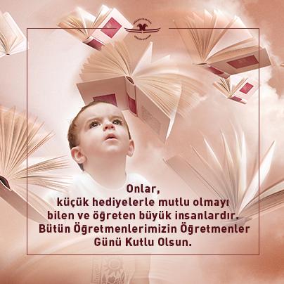 Geleceğimizin mimarları öğretmenlerimizin "Öğretmenler Günü Kutlu" olsun.Bir gün değil her gün hatırlamak dileğiyle.