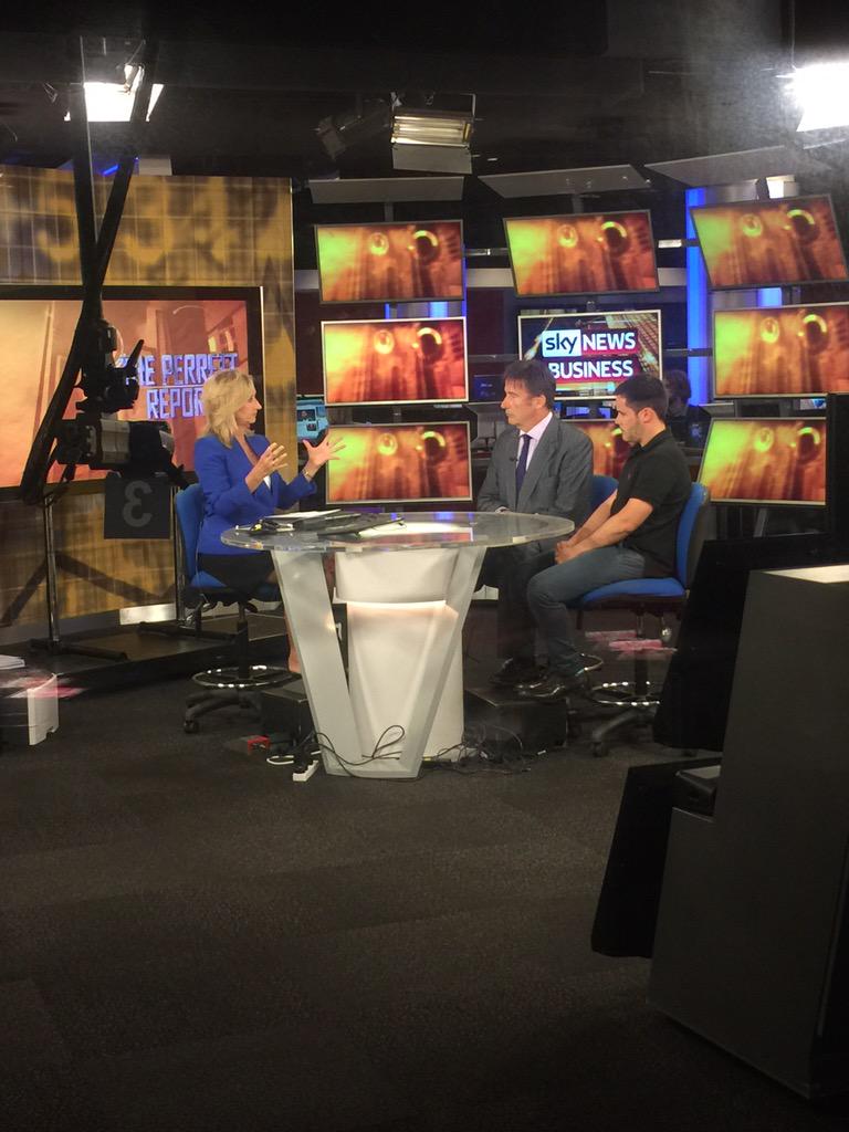 DeanSteingold's tweet photo. @dostrin talking to @SkyNews about Productify and its software solution for online retailers #ProductFlow http://t.co/LskgW73zdx