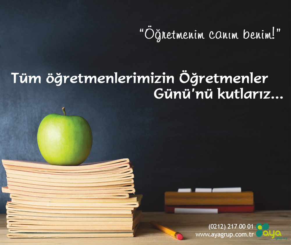 Tüm öğretmenlerimizin Öğretmenler Günü'nü kutlarız!